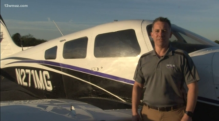 Gary Wilkinson, a student in MGA's aviation school